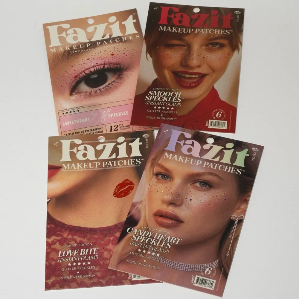 FAZIT Beauty Makeup Patches Instant Glam Glitter Speckles Eyeshadow Freckles NEW
